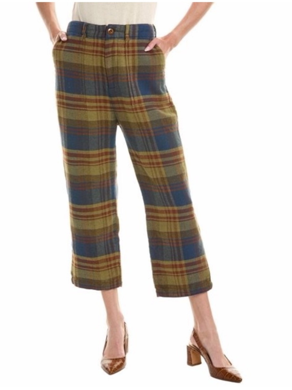 The Great. The Ranger Pant in Sequoia Plaid 100% Cotton